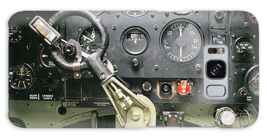 Spitfire Galaxy Case featuring the photograph Cockpit Controls Of A Spitfire Fighter by Skyscan/science Photo Library