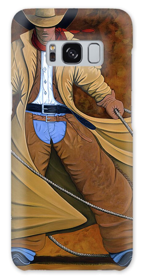 Contemporary Western Galaxy S8 Case featuring the painting Cody by Lance Headlee