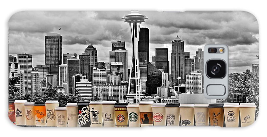 Seattle Galaxy S8 Case featuring the photograph Coffee Capital by Benjamin Yeager