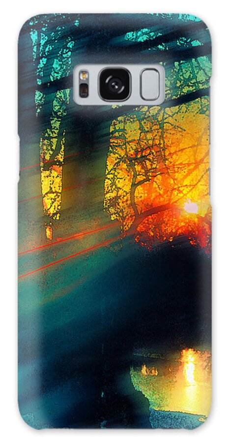 Landscape Galaxy Case featuring the photograph Cold Wind by Kathy Besthorn