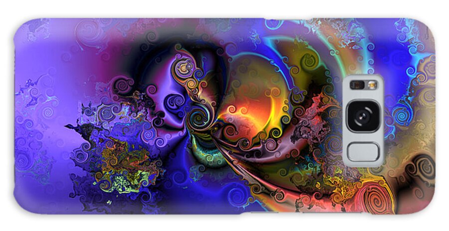 Abstract Galaxy Case featuring the digital art Color gone amok by Claude McCoy