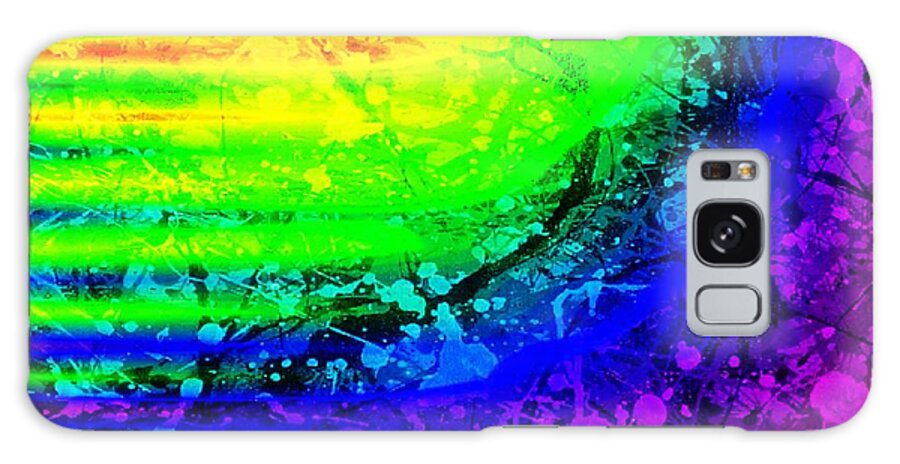 Digital Art Galaxy Case featuring the digital art Color Maze by Steven Pipella