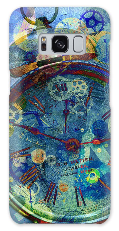 Clockworks Galaxy Case featuring the digital art Color Time by Fran Riley