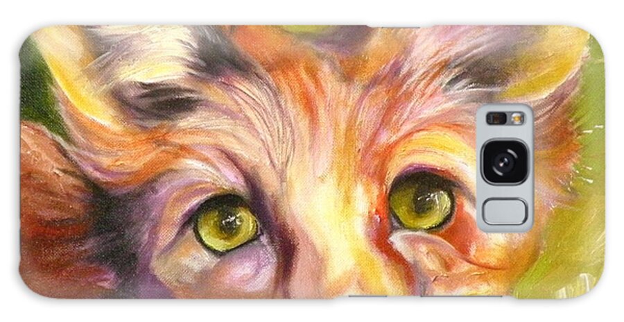 Oil Painting Galaxy Case featuring the painting Colorado Fox by Susan A Becker