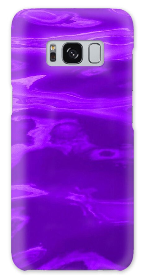 Multi Panel Galaxy Case featuring the photograph Colored Wave Purple Panel Three by Stephen Jorgensen