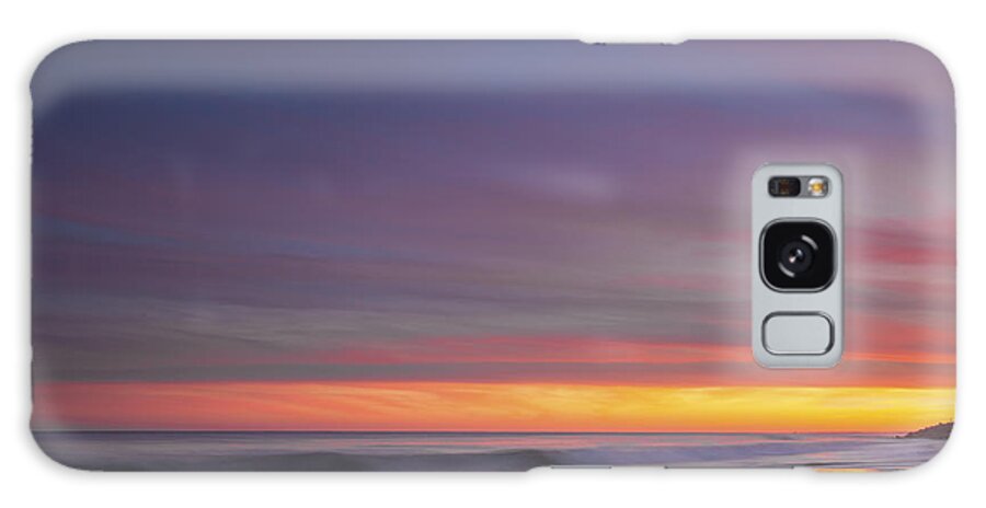 Ocean Galaxy Case featuring the photograph Colorful Ocean Sunset At Twilight by Jo Ann Tomaselli