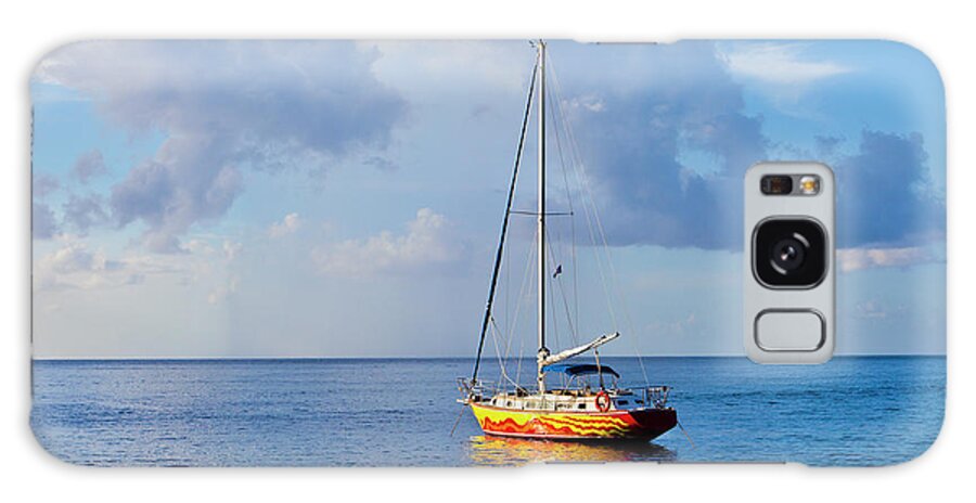 Scenics Galaxy Case featuring the photograph Colorful Sailing Boat, Saint Lucia by Flavio Vallenari