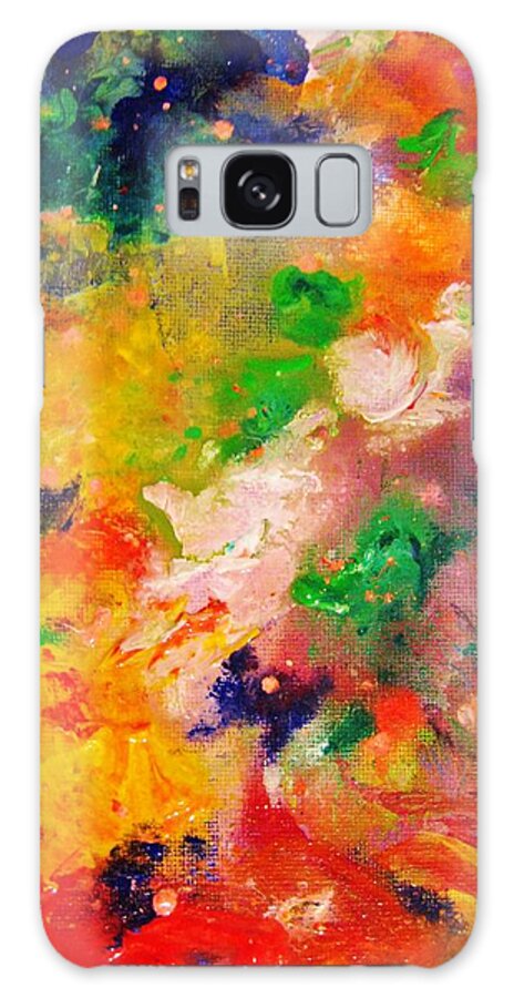 Healing Energy Spiritual Contemporary Art Galaxy Case featuring the painting Colors 12-1 by Helen Kagan