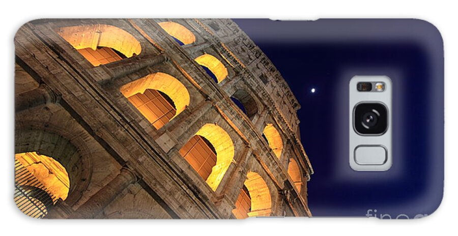 Colosseo Galaxy Case featuring the photograph Colosseum at Night by Stefano Senise
