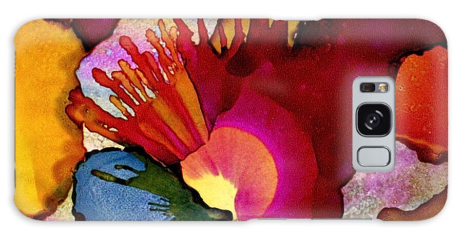 Alcohol Ink Galaxy S8 Case featuring the painting Colour Upon Us 15 by Eli Tynan