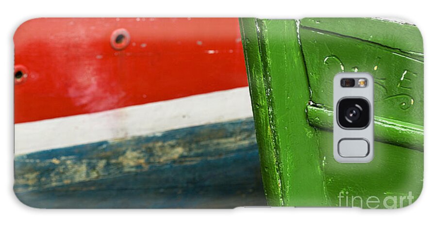 Boats Galaxy Case featuring the photograph Colourful Boats by David Lichtneker