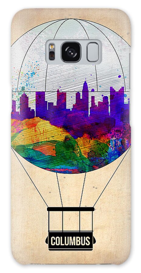 Columbus Galaxy Case featuring the painting Columbus Air Balloon by Naxart Studio