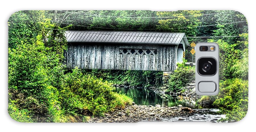 Vermont Covered Bridge Galaxy Case featuring the photograph Comstock Covered Bridge by John Nielsen