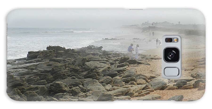 Seashore Galaxy Case featuring the photograph Coquina Rocks by Deborah Ferree