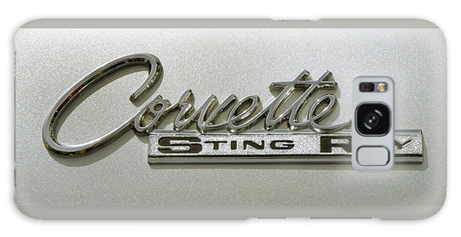 Corvette Stingray Galaxy Case featuring the photograph Corvette Stingray Emblem by Mike McGlothlen