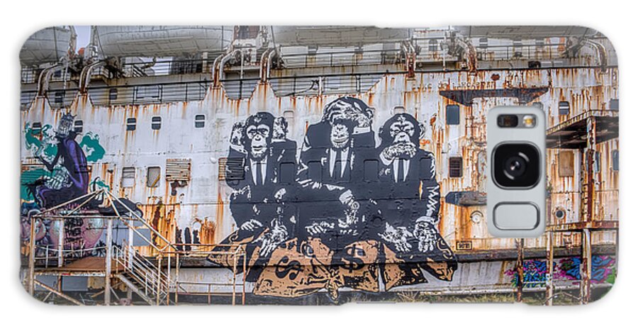 Duke Of Lancaster Galaxy Case featuring the photograph Council of Monkeys by Adrian Evans