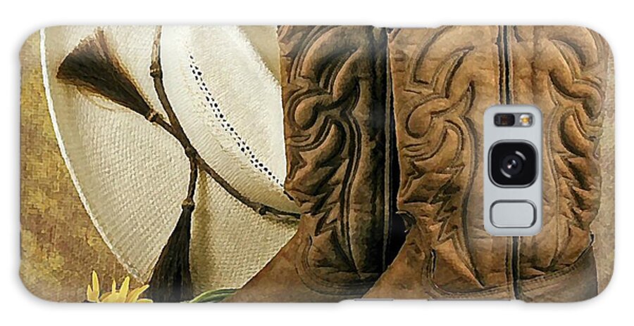 Cowgirl Galaxy Case featuring the photograph Country Girl by Jean Connor