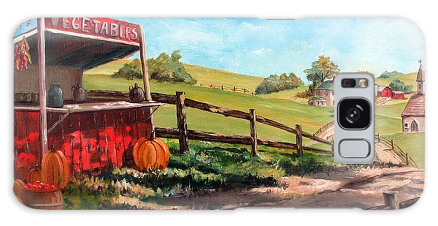 Farm Painting Galaxy S8 Case featuring the painting Country Life by Lee Piper