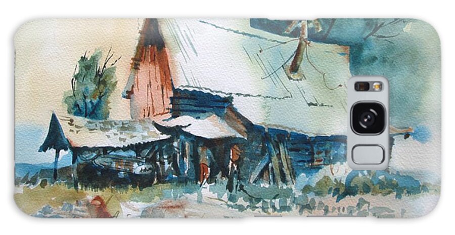 Barns Galaxy Case featuring the painting Country Livin' by Jackson Ordean