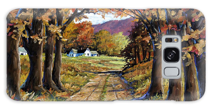 Canadian Landscape Created By Richard T Pranke Galaxy Case featuring the painting Country Livin by Richard T Pranke