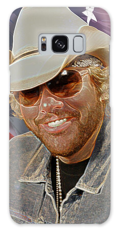Don Olea Galaxy Case featuring the photograph Courtesy of the Red white and Blue Toby Keith by Don Olea