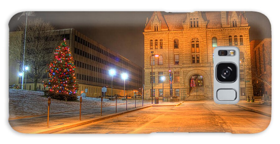Parkersburg Galaxy Case featuring the photograph Courthouse at Night by Jonny D