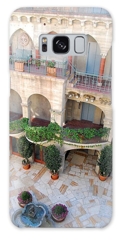 Mission Inn Galaxy Case featuring the photograph Courtyard 2 by Amy Fose