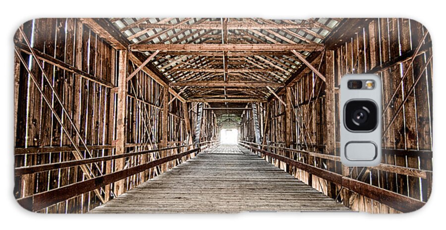Bridge Galaxy Case featuring the photograph Covered Bridge by Cat Connor