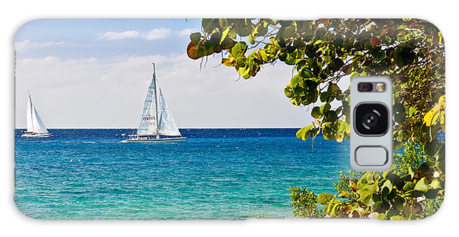Cozumel Galaxy Case featuring the photograph Cozumel Sailboats by Mitchell R Grosky