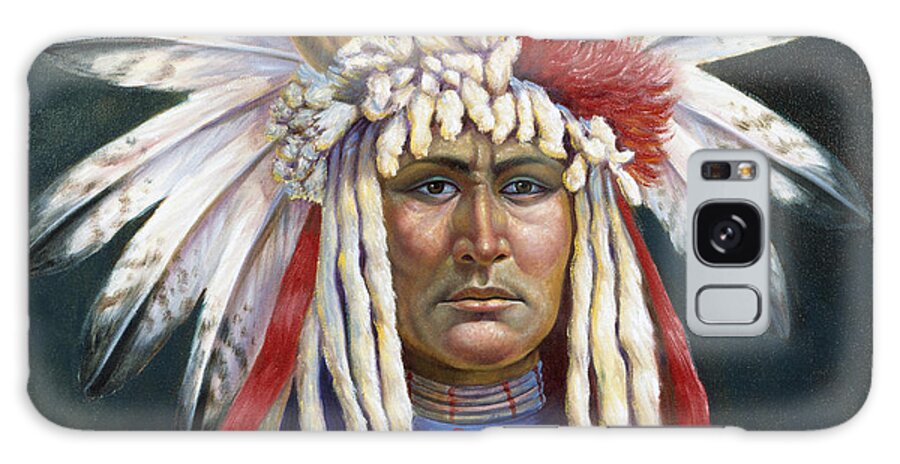 Crazy Horse Galaxy Case featuring the painting Crazy Horse by Gregory Perillo