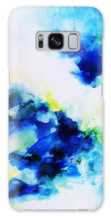 Abstract Galaxy Case featuring the painting Creative Forces by Frances Ku