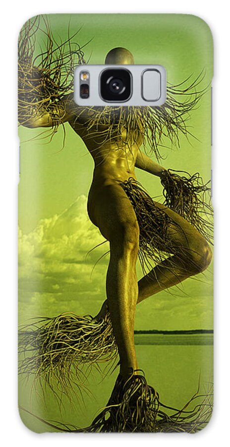 Man Galaxy Case featuring the digital art Creature by Matthew Lindley