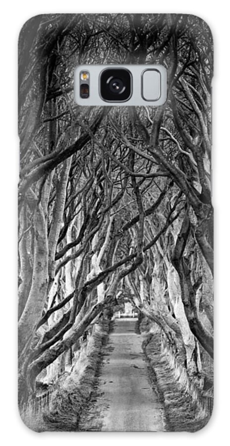 Dark Hedges Galaxy Case featuring the photograph Creepy Dark Hedges by Nigel R Bell