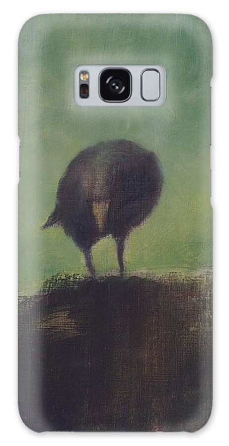 Crow Galaxy Case featuring the painting Crow 12 by David Ladmore
