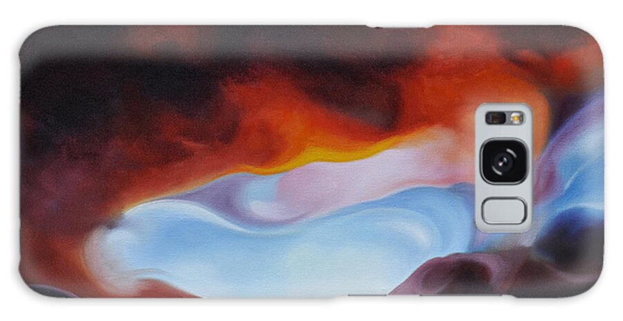 Modern Galaxy Case featuring the painting Curves on the Horizon by Craig Burgwardt