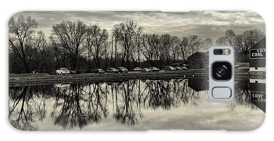 Joshua House Photography Galaxy Case featuring the photograph Cushwa Basin C and O canal Black and White by Joshua House