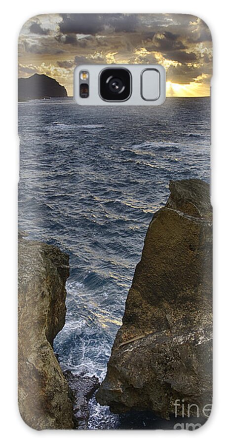 Ocean Galaxy Case featuring the photograph Da Crack Sunrise Kauai by Joanne West