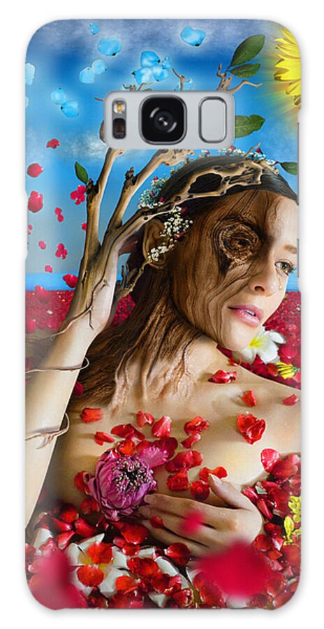 Dafne Galaxy S8 Case featuring the digital art Dafne  Hit in the physical but hurt the soul by Alessandro Della Pietra