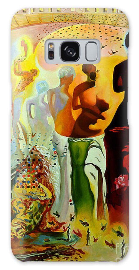 Salvador Dali Galaxy Case featuring the painting Dali Oil Painting Reproduction - The Hallucinogenic Toreador by Mona Edulesco