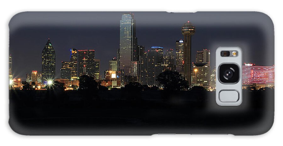 Dallas Galaxy Case featuring the photograph Dallas Skyline Twilight by Jonathan Davison