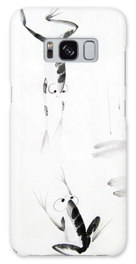 Tai Galaxy Case featuring the painting Dance With Me by Oiyee At Oystudio