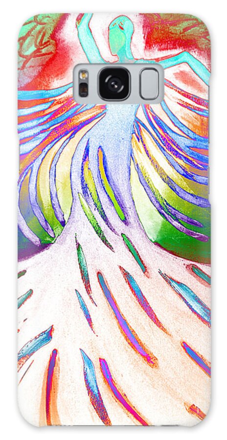 Woman Galaxy Case featuring the painting Dancer 4 by Anita Lewis