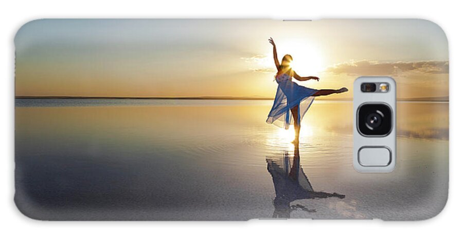 Ballet Dancer Galaxy Case featuring the photograph Dancing On The Water by Guvendemir