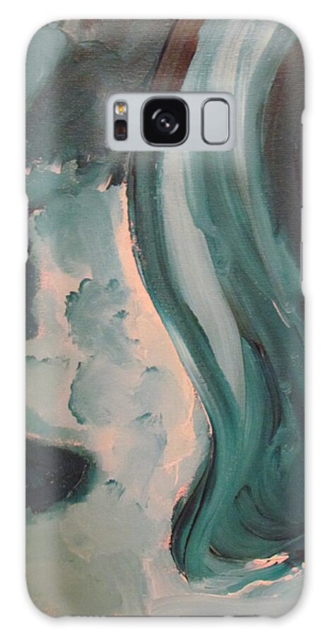 Acrylic Galaxy Case featuring the painting Dancing by Shea Holliman
