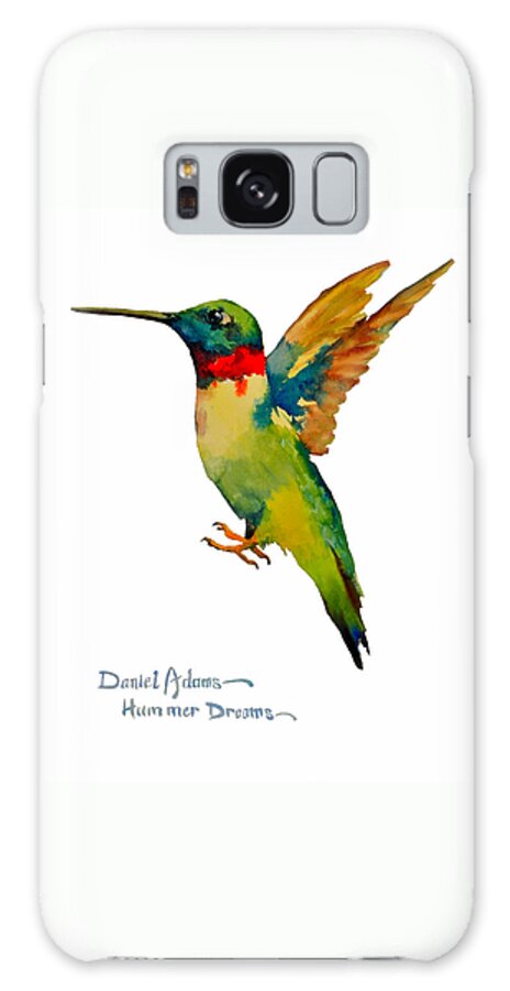 Hummingbird Galaxy Case featuring the painting Hummer Dreams Daniel Adams by Daniel Adams