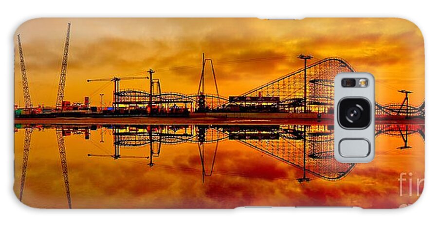 Pier Galaxy Case featuring the photograph Dawn at Wildwood Pier by Nick Zelinsky Jr
