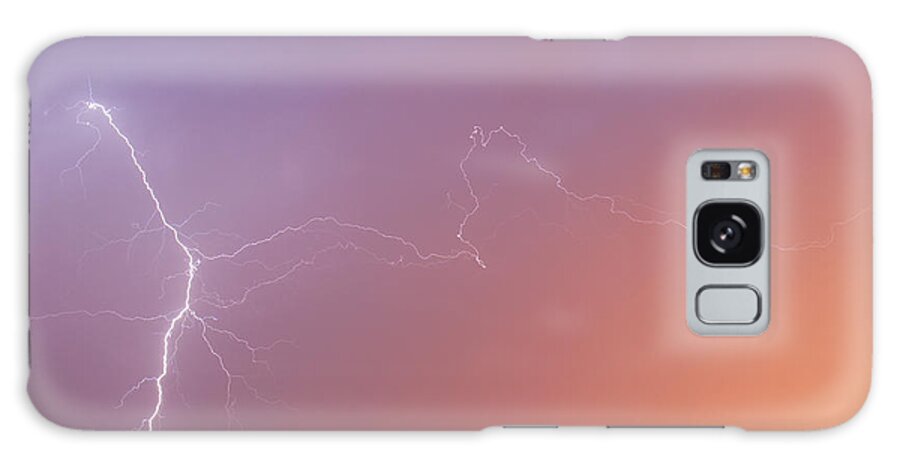 Kansas Galaxy Case featuring the photograph Dawn Lightning by Rob Graham