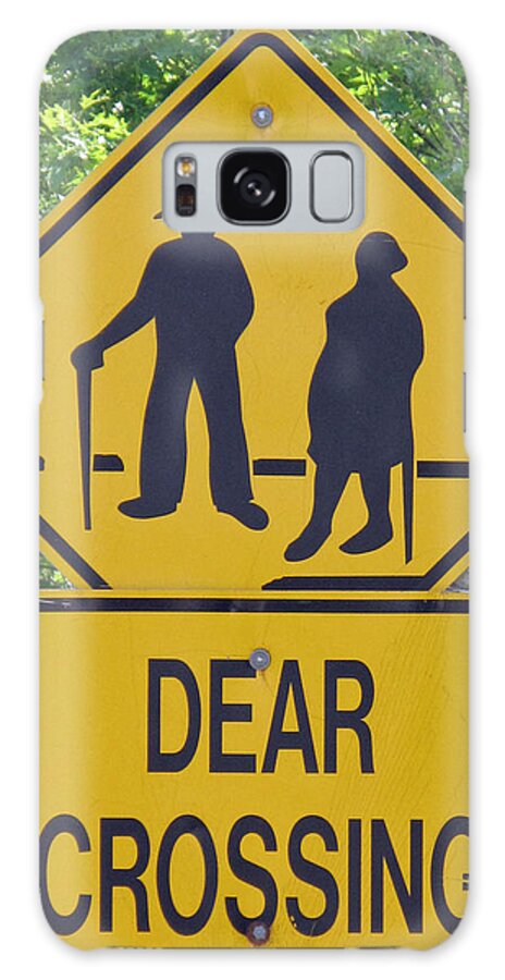 Sign Galaxy Case featuring the photograph Dear Crossing by Barbara McDevitt