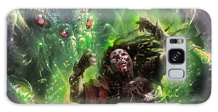 Magic The Gathering Galaxy Case featuring the digital art Death's Presence by Ryan Barger