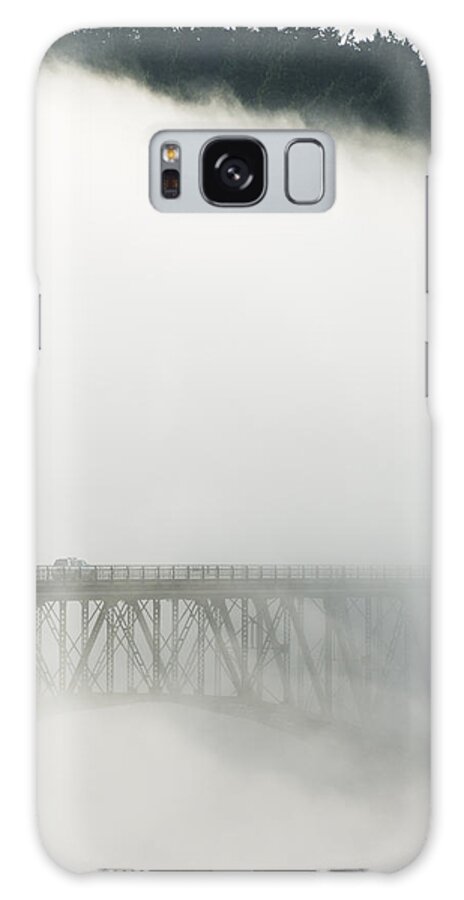 Feb0514 Galaxy Case featuring the photograph Deception Pass Bridge In Fog Whidbey Isl by Kevin Schafer